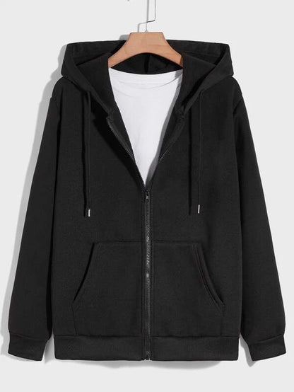 PLAIN BLACK ZIPPER