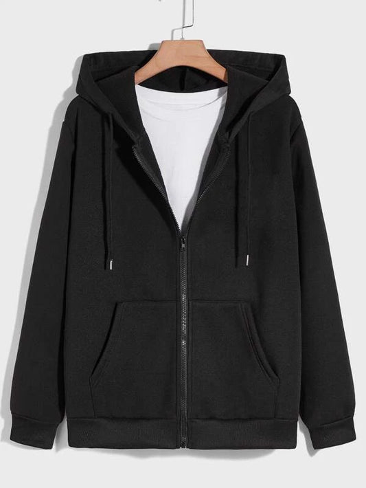 PLAIN BLACK ZIPPER