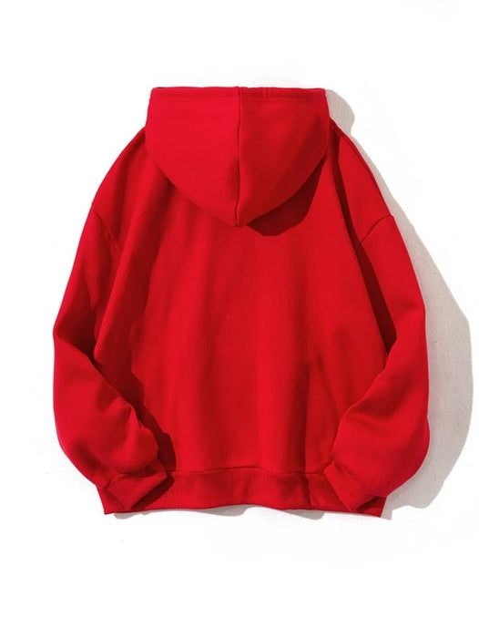 Red on sale hoodie aesthetic