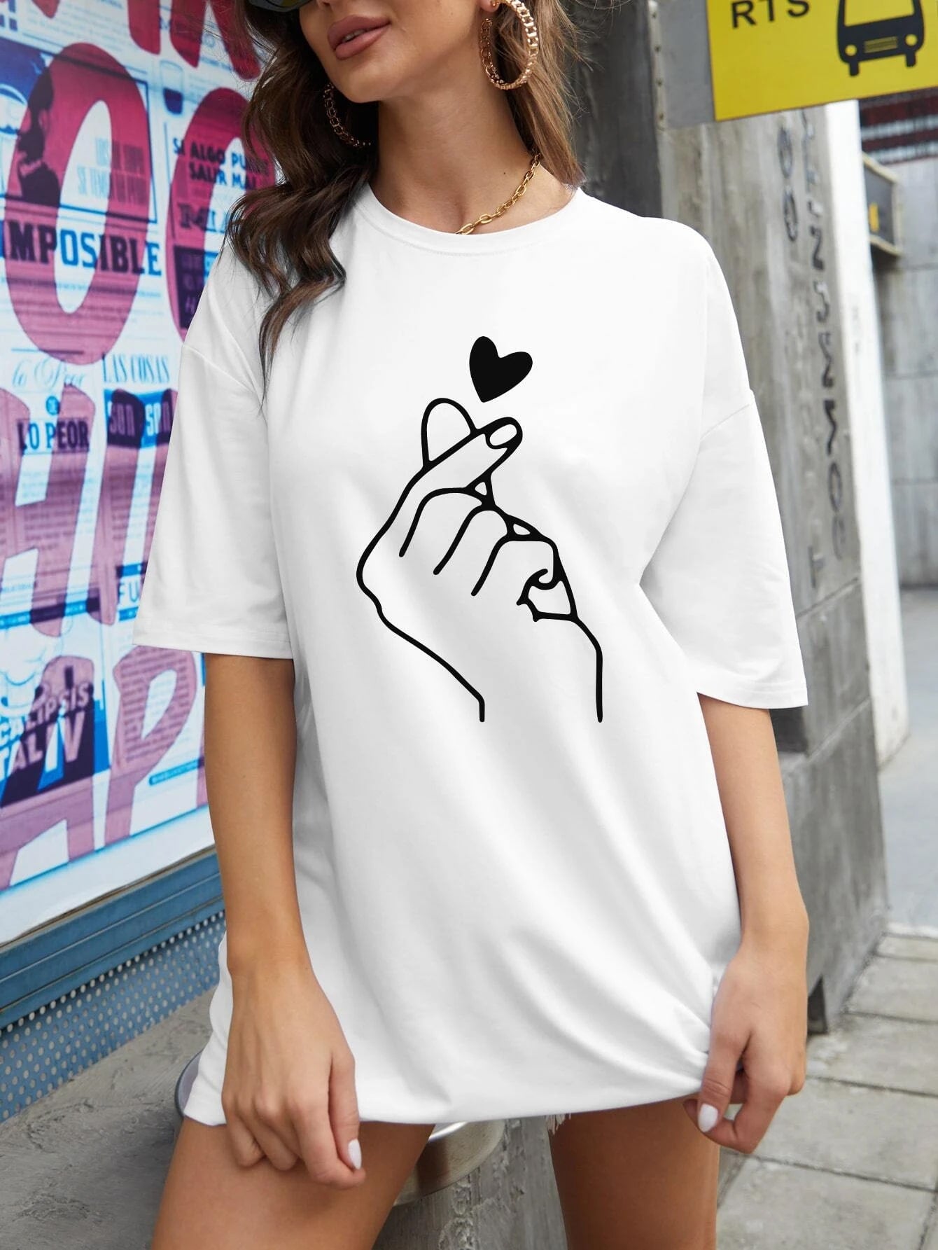SXV 'BTS hand' Printed Cool Aesthetic Oversized T-shirt – SXVSTYLE