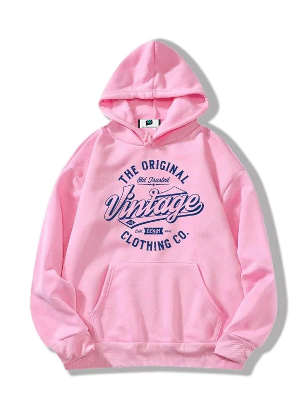 SXV  'vintage’ Printed Cool Aesthetic Sweatshirt Hoodie