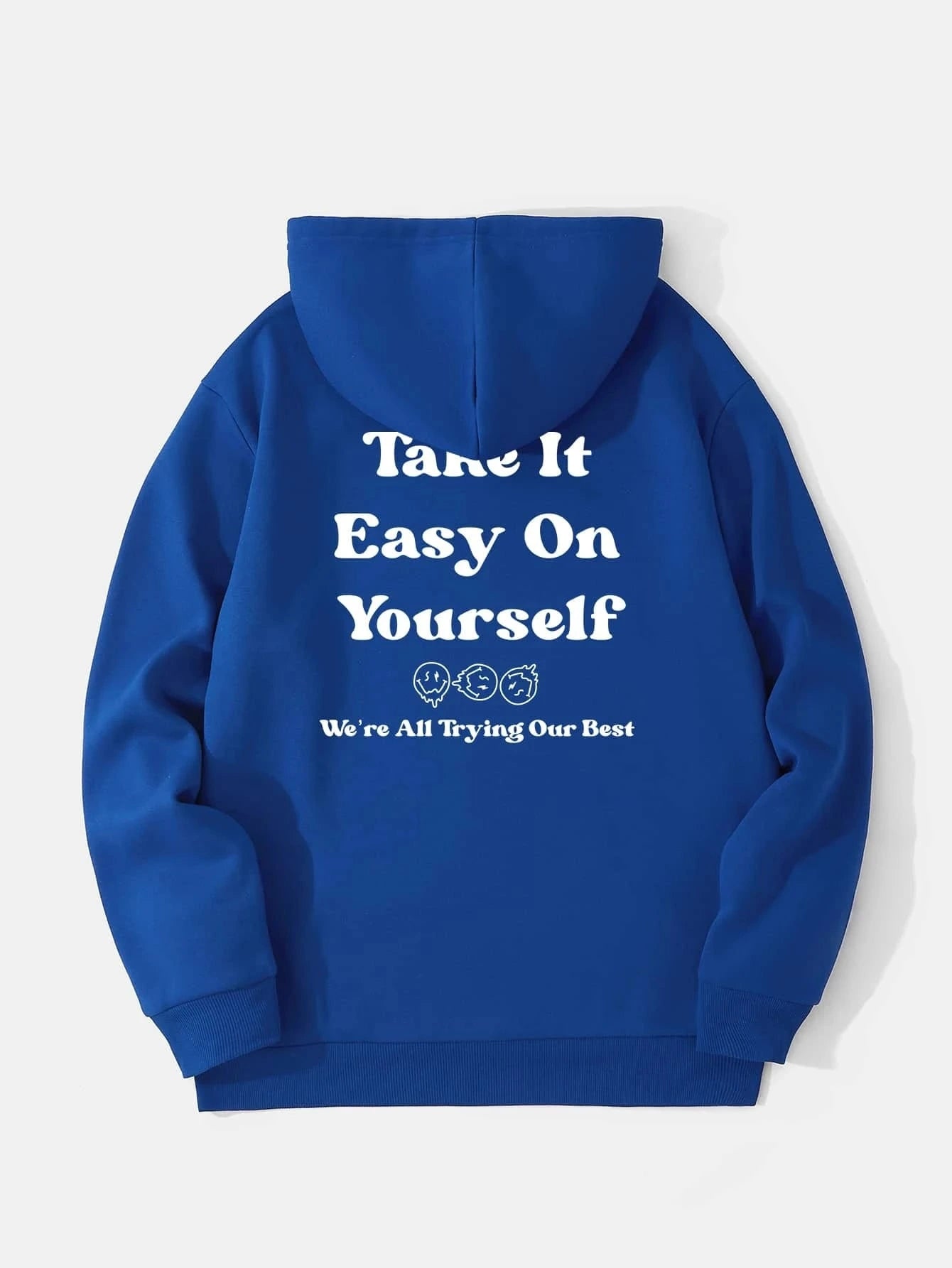 SXV  'Take It Easy On Yourself’ Printed Cool Aesthetic Sweatshirt Hoodie