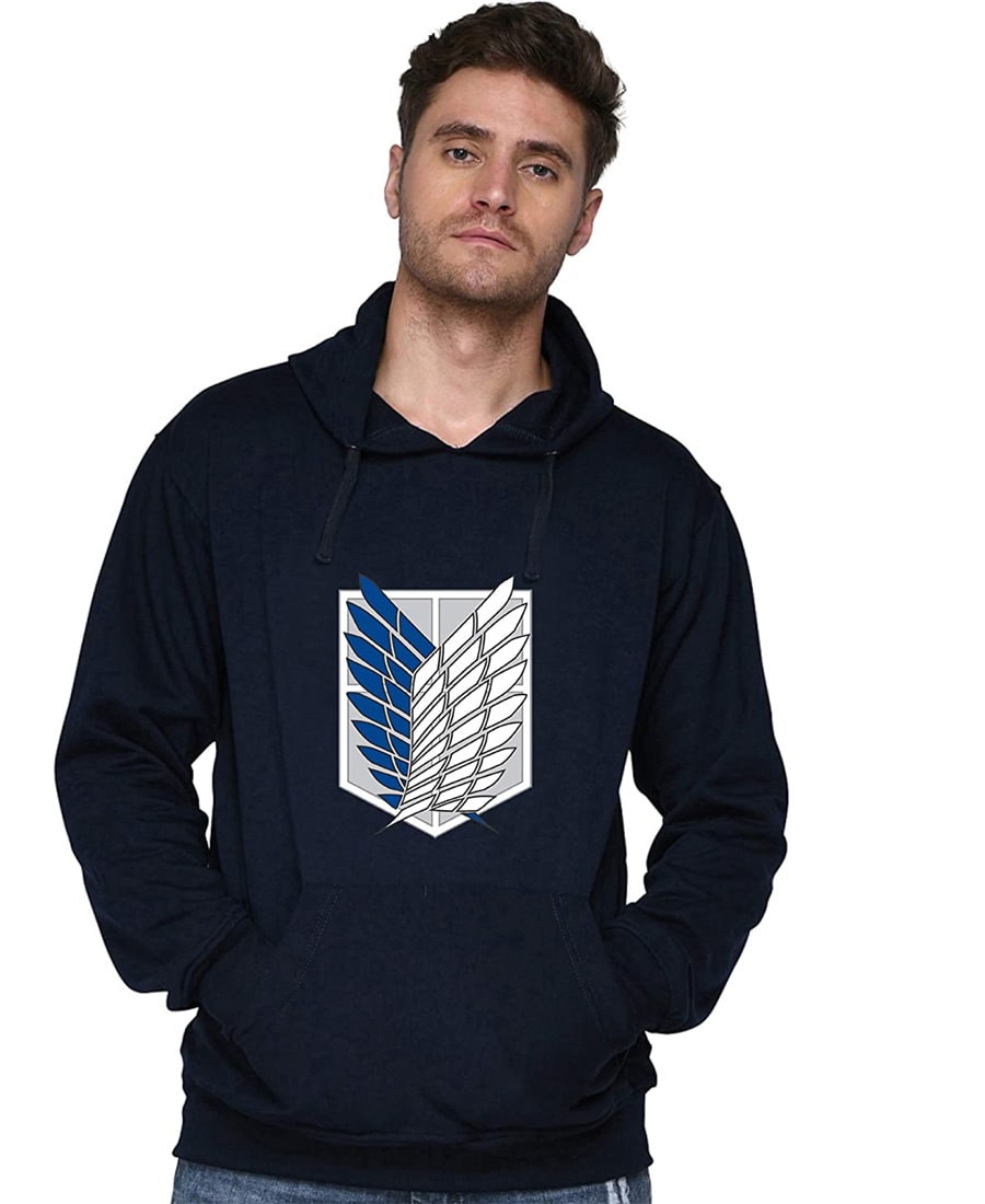 SXV STYLE Unisex Printed Hoodie : Attack on Titan AOT