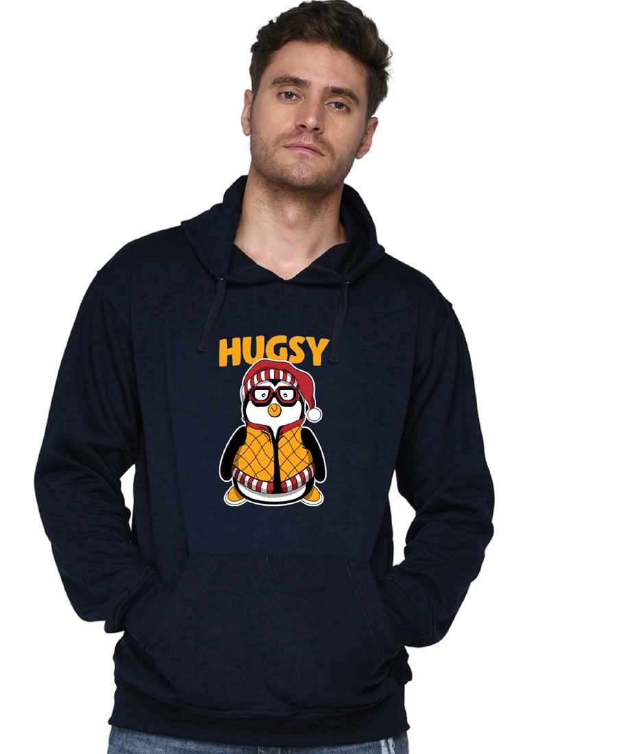 SXV STYLE Unisex Printed Hoodie : HUGSY