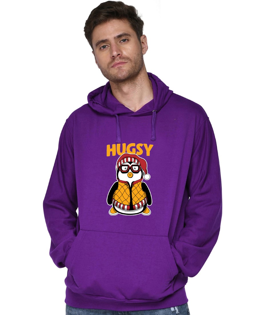 SXV STYLE Unisex Printed Hoodie : HUGSY