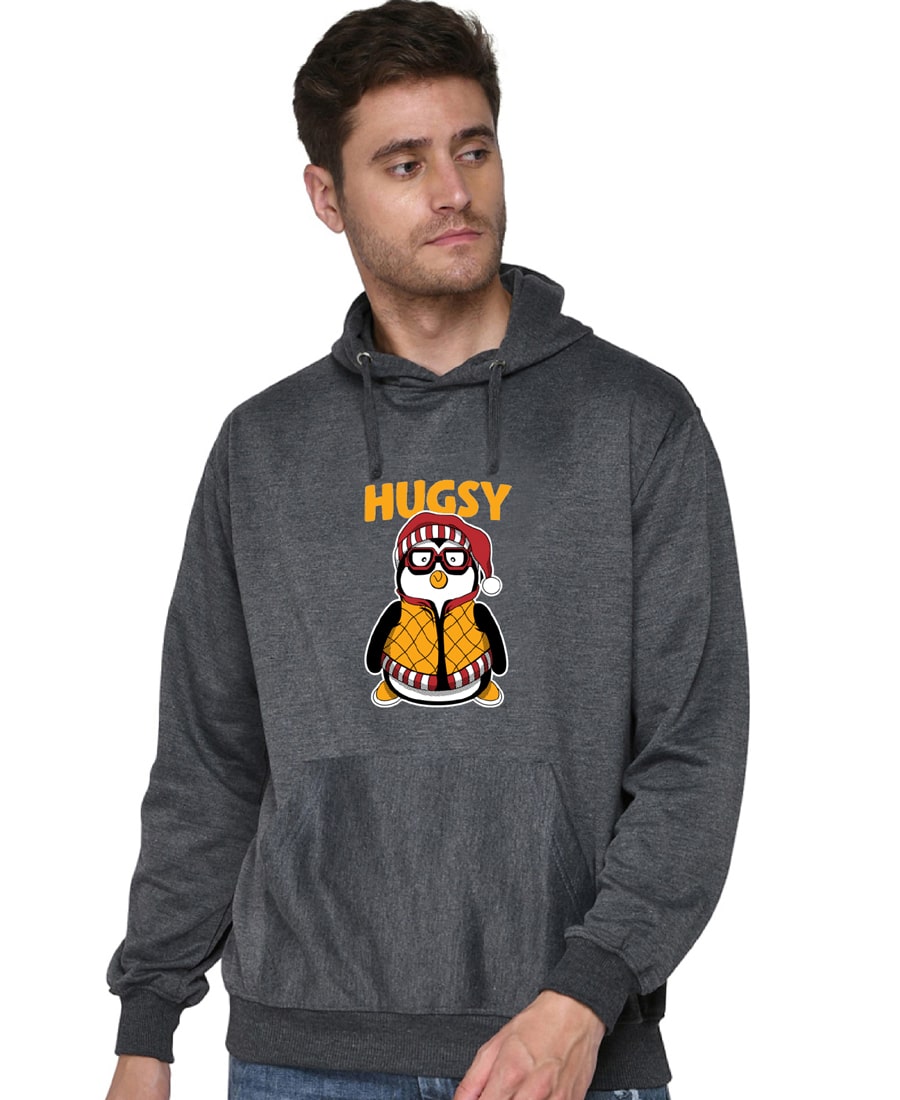 SXV STYLE Unisex Printed Hoodie : HUGSY