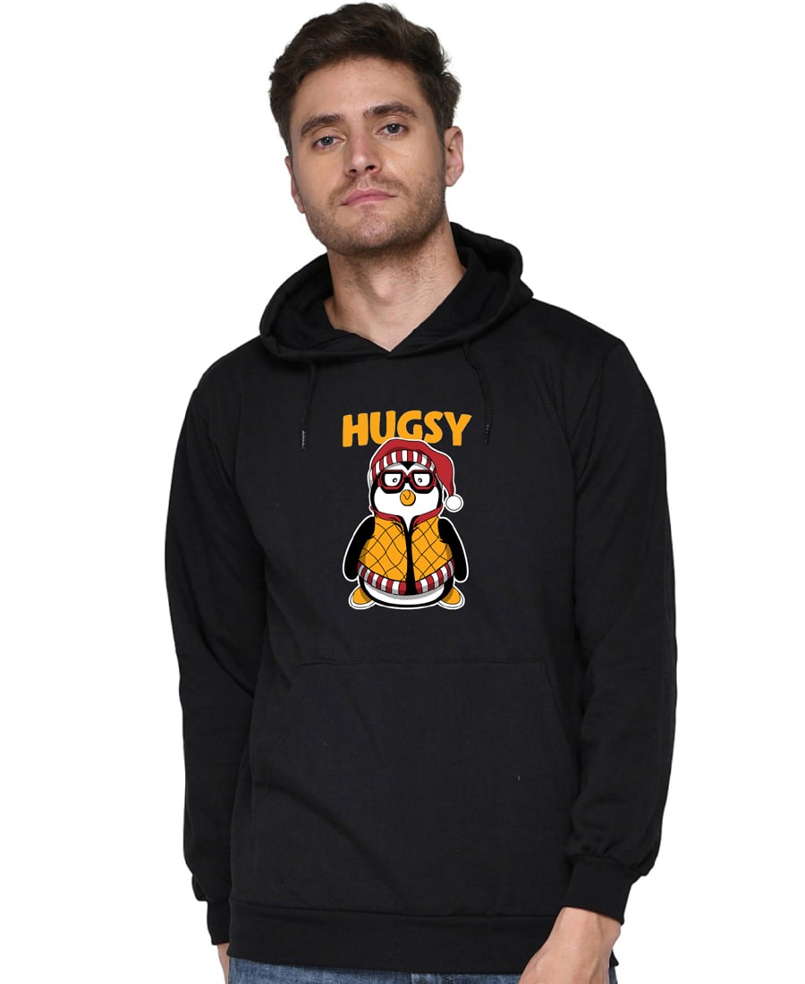 SXV STYLE Unisex Printed Hoodie : HUGSY