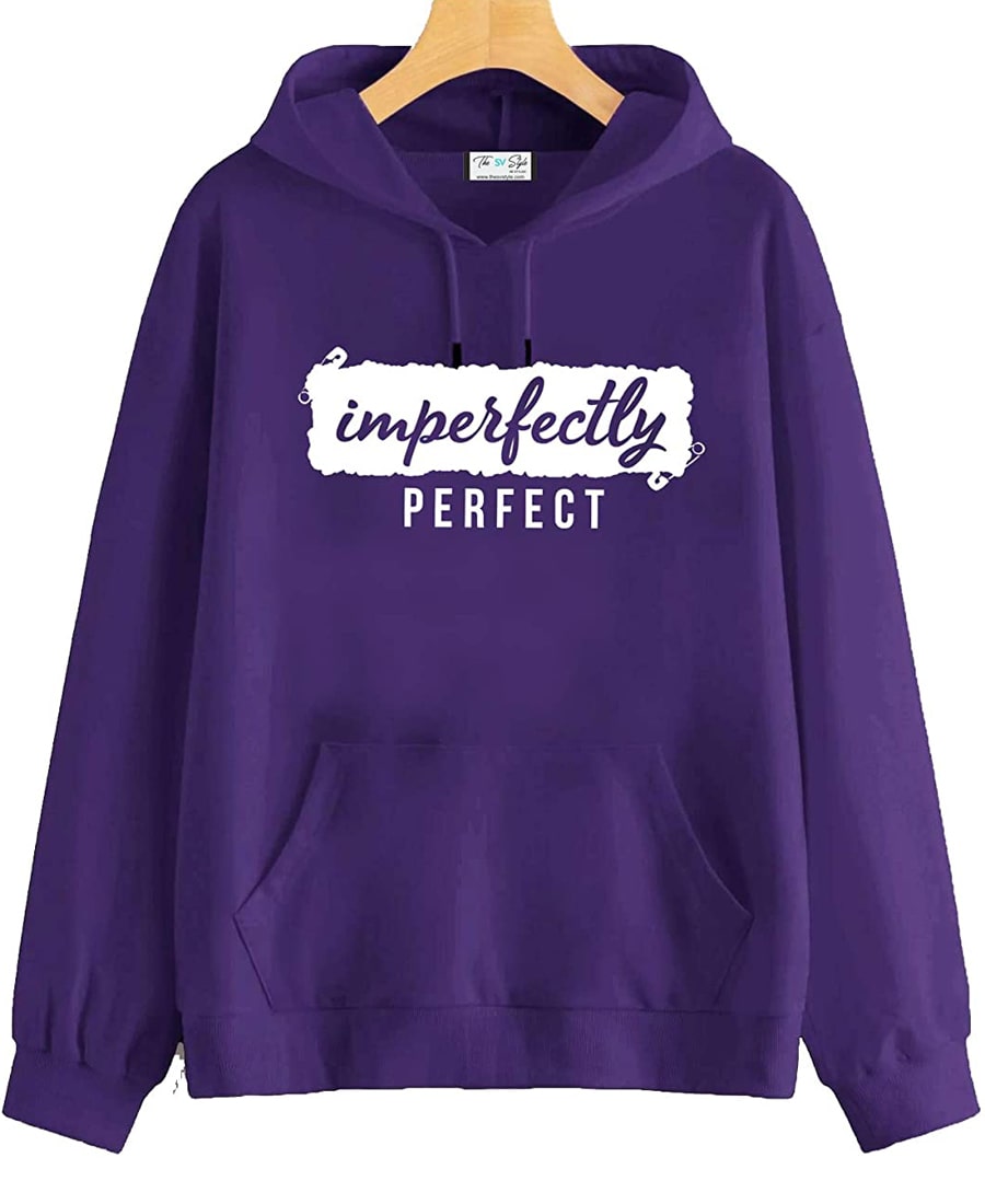 SXV Style Unisex Hoodie with Print: IMPERFECTLY Perfect