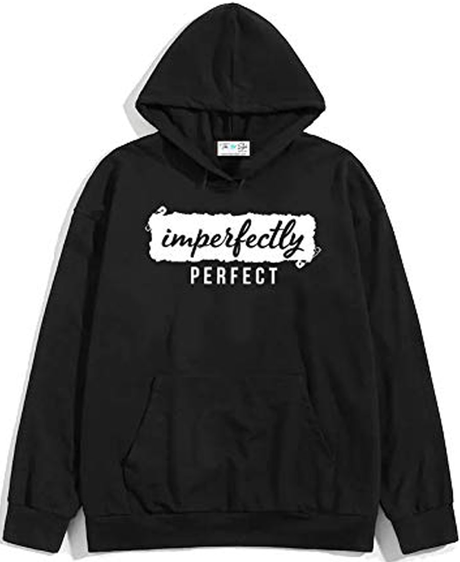 SXV Style Unisex Hoodie with Print: IMPERFECTLY Perfect