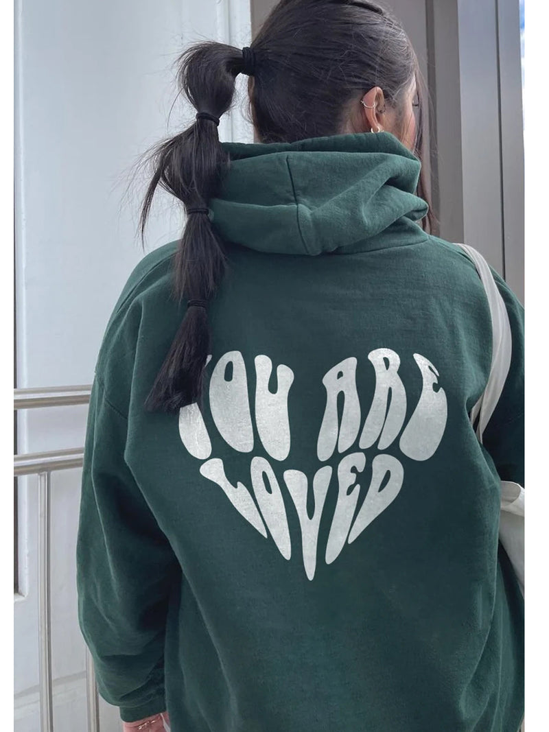 SXV 'BTS heart' Printed Cool Aesthetic Sweatshirt Hoodie