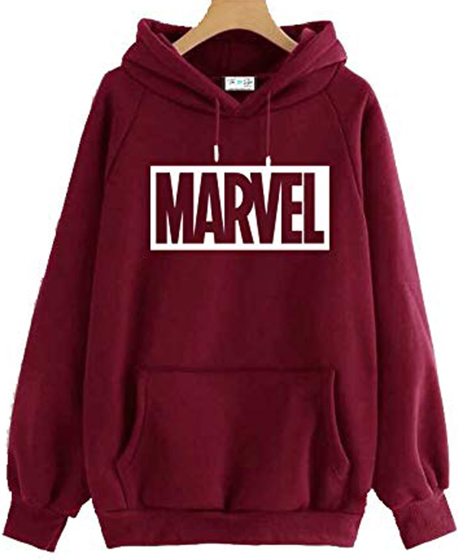 SXV STYLE Unisex Printed Hoodie : MARVEL