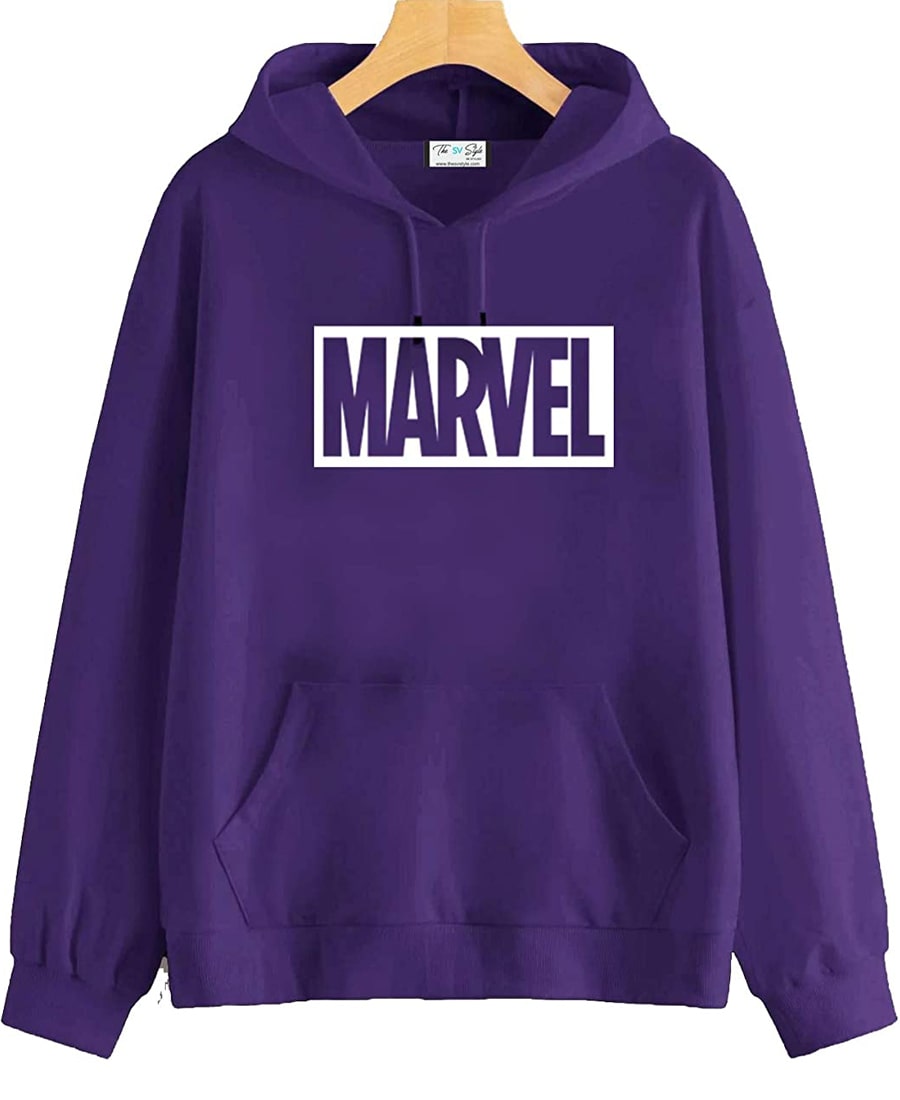 SXV STYLE Unisex Printed Hoodie : MARVEL