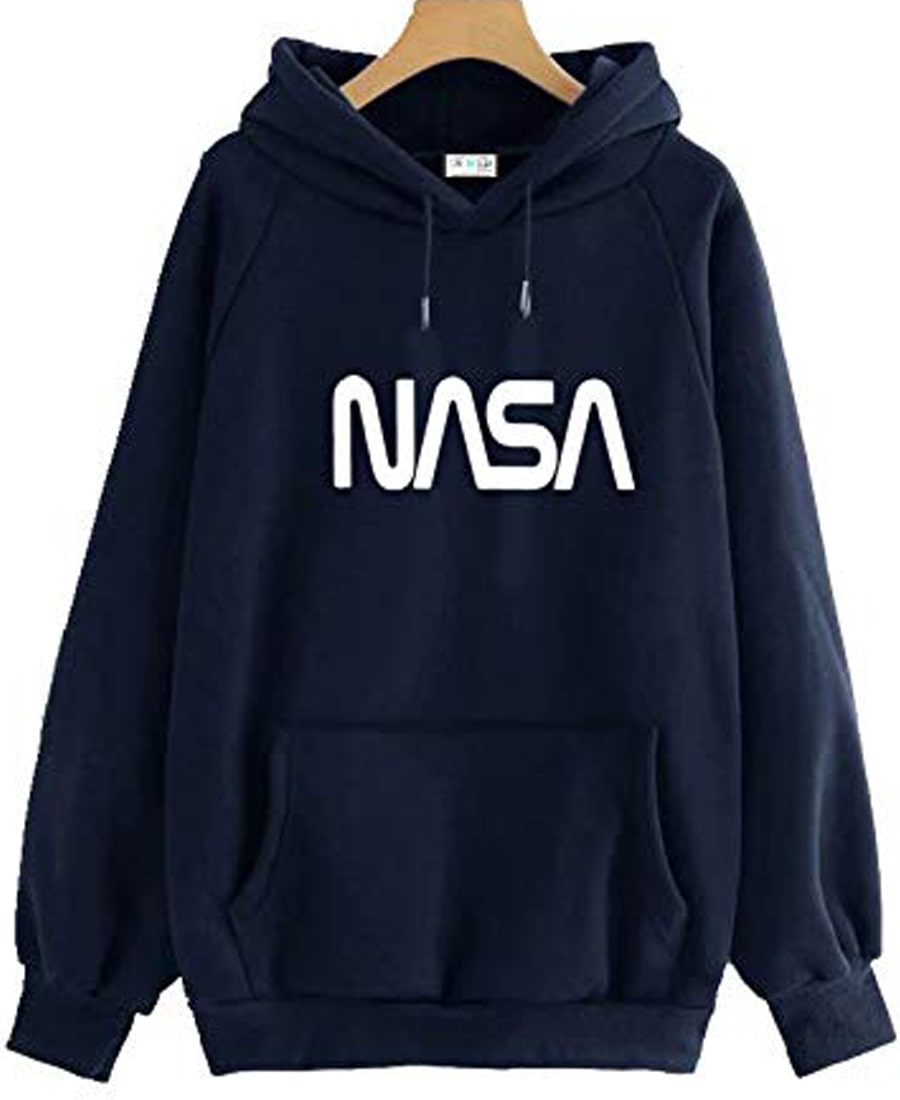 SXV  'NASA’ Printed Cool Aesthetic Sweatshirt Hoodie