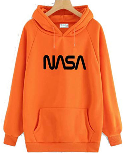 SXV  'NASA’ Printed Cool Aesthetic Sweatshirt Hoodie