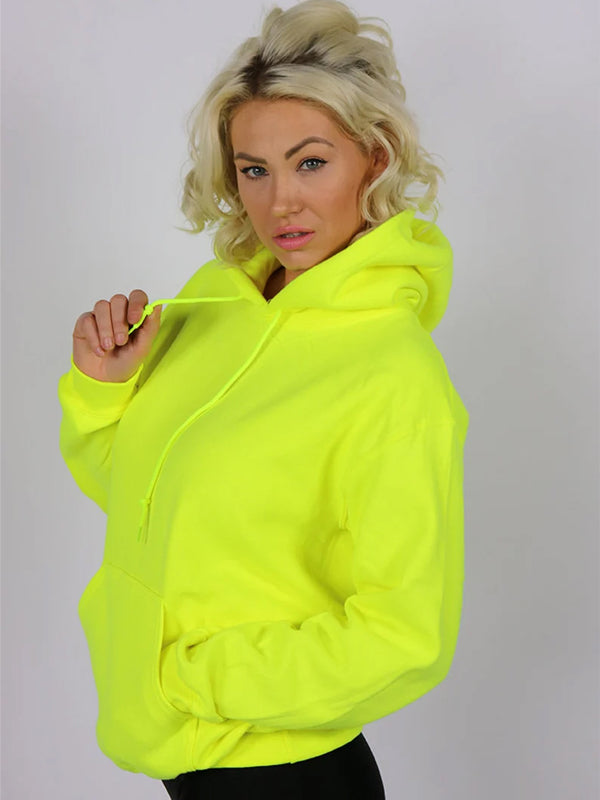 SXV PLAIN NEON GREEN Cool Aesthetic Sweatshirt Hoodie(LOWEST PRICE-NON RETURNABLE)