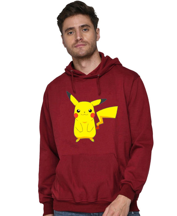 SXV STYLE Unisex Printed Hoodie :Pikachu