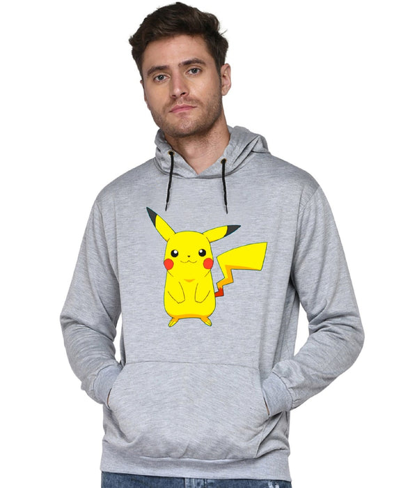 SXV STYLE Unisex Printed Hoodie :Pikachu