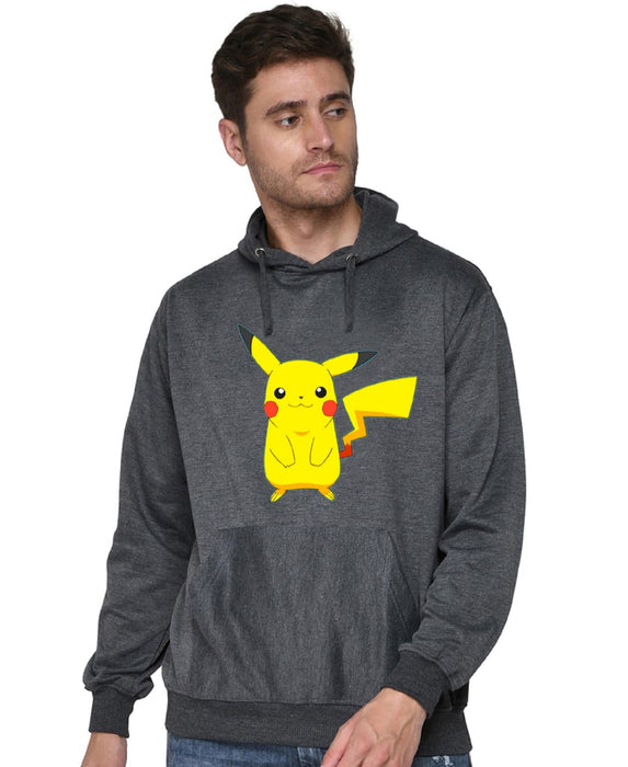 SXV STYLE Unisex Printed Hoodie :Pikachu