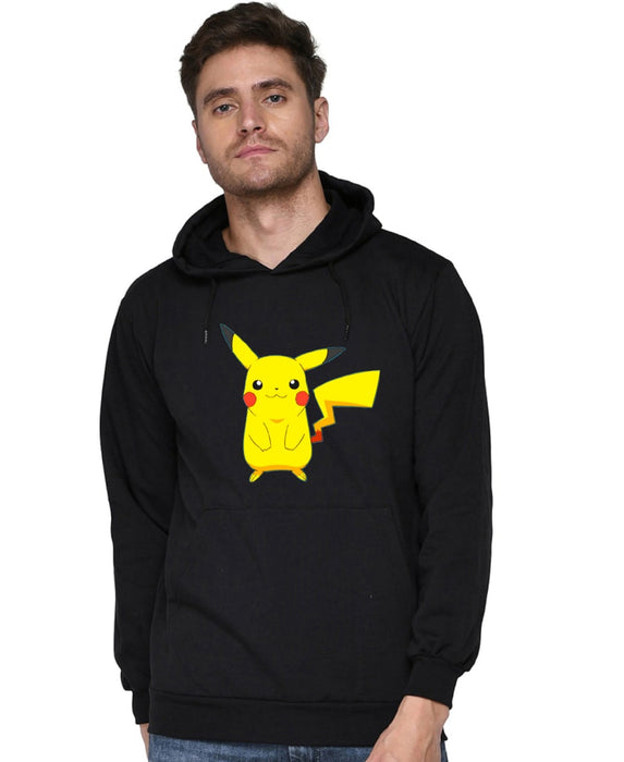 SXV STYLE Unisex Printed Hoodie :Pikachu