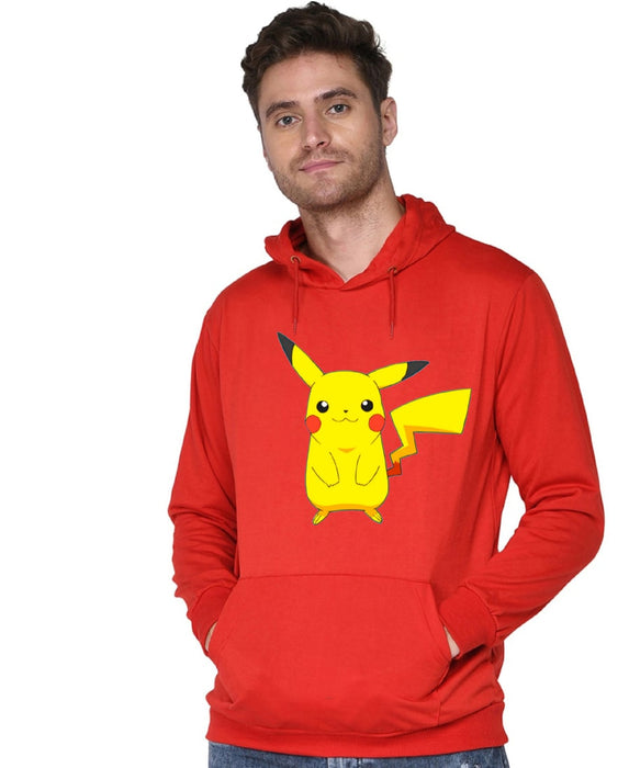 SXV STYLE Unisex Printed Hoodie :Pikachu