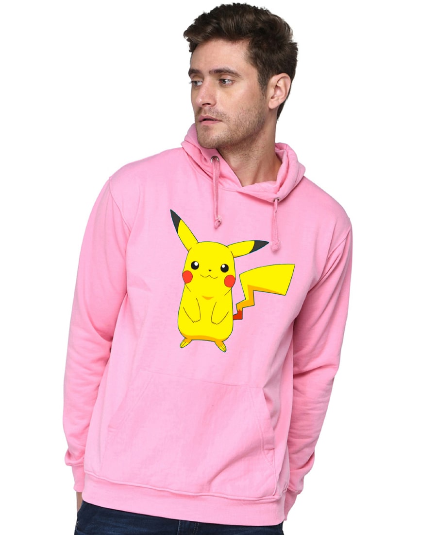 SXV STYLE Unisex Printed Hoodie :Pikachu