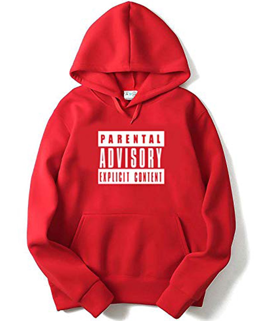 SXV Style Unisex Printed Hoodie : PARENTAL-ADVISORY-EXPLICIT-CONTENT-WARNING-SING-VECTOR-9863116