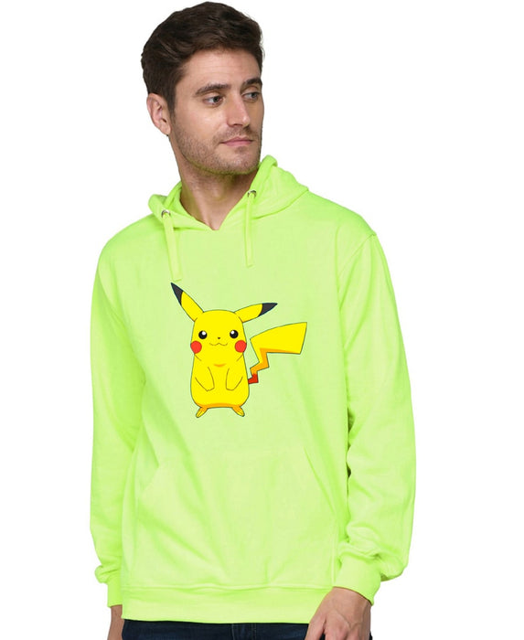 SXV STYLE Unisex Printed Hoodie :Pikachu