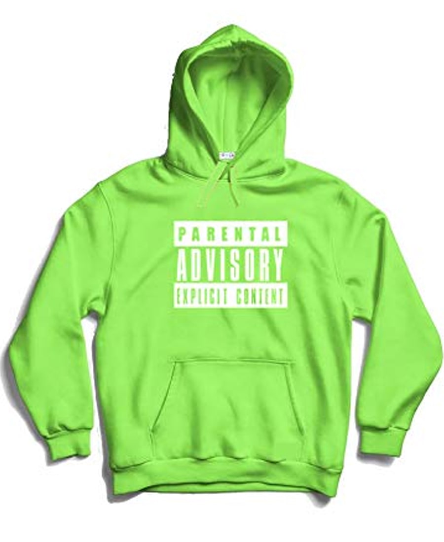 SXV Style Unisex Printed Hoodie : PARENTAL-ADVISORY-EXPLICIT-CONTENT-WARNING-SING-VECTOR-9863116