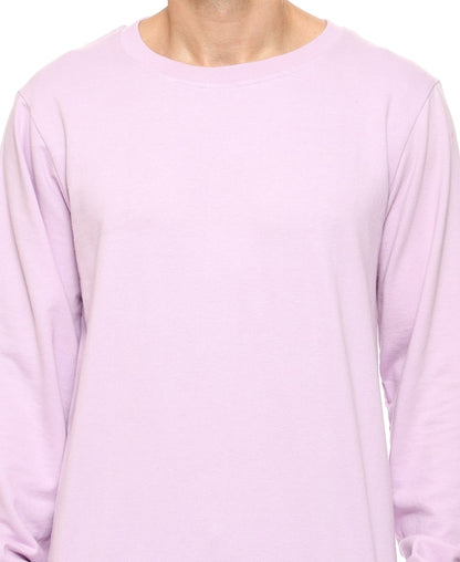 SXV Solid Purple Pullover Round Neck Sweatshirt