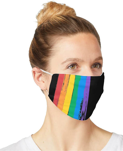 SXV Pride Flag LGBT+ pattern_ Mask Printed unisex cotton Face mask For Face (Pack of 3)