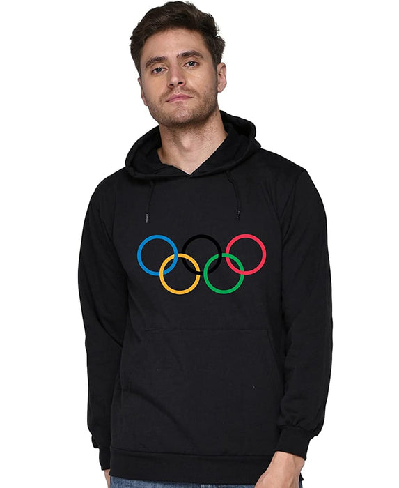 SXV STYLE Unisex Printed Hoodie : Olympic-Rings