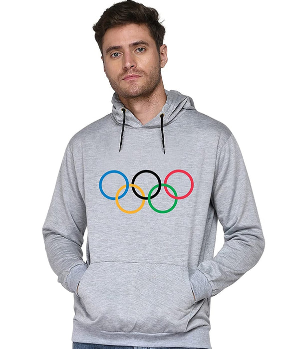 SXV STYLE Unisex Printed Hoodie : Olympic-Rings