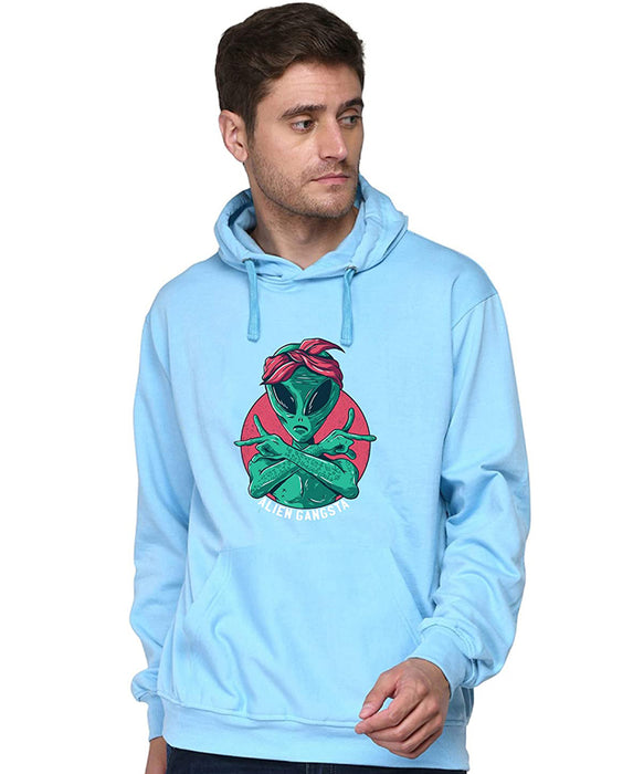 SXV STYLE Unisex Printed Hoodie : Alien Gangsta