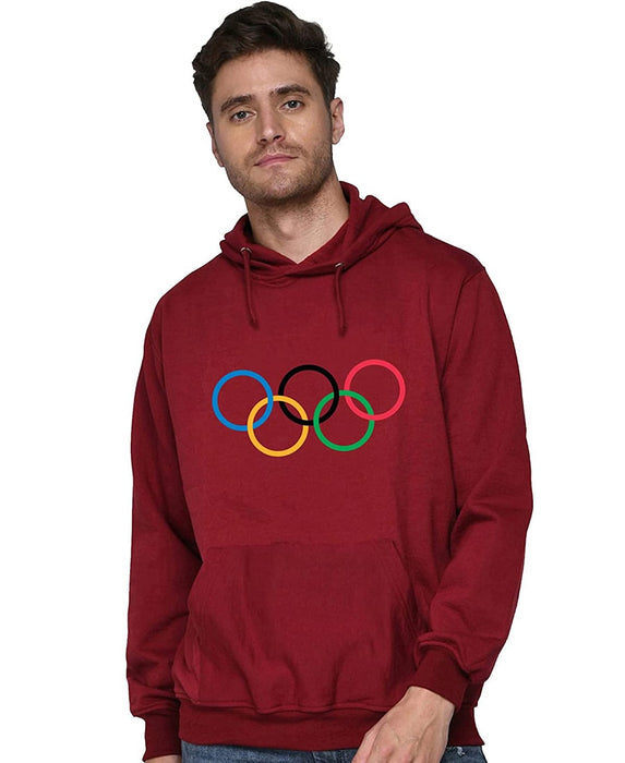 SXV STYLE Unisex Printed Hoodie : Olympic-Rings