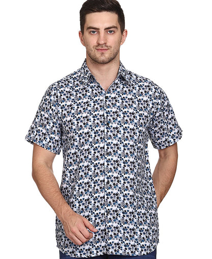 SXV Men's Cotton Rayon Digital Printed Half Sleeves Shirt 115(lowest price-non returnable)