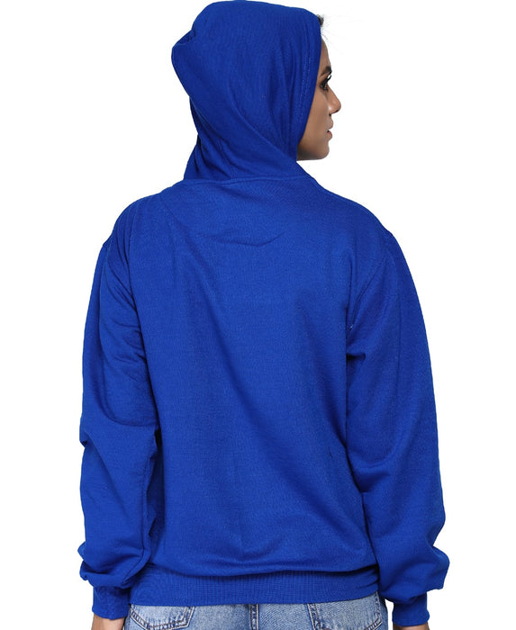 SXV Solid Plain Sweatshirt Hoodie for Men & Women (Royal Blue)