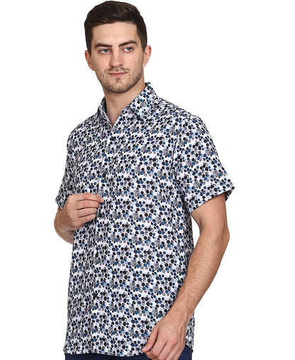 SXV Men's Cotton Rayon Digital Printed Half Sleeves Shirt 115(lowest price-non returnable)