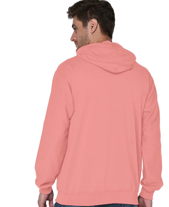 SXV Solid Plain Sweatshirt Hoodie for Men & Women (Peach)