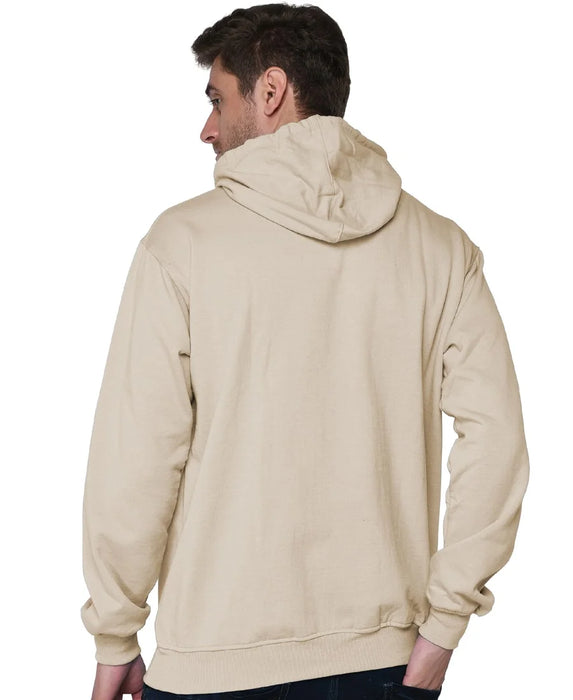 SXV Solid Plain Sweatshirt Hoodie for Men & Women (Beige)