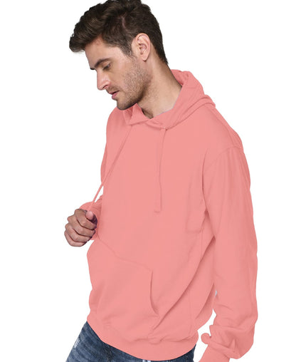 SXV Solid Plain Sweatshirt Hoodie for Men & Women (Peach)