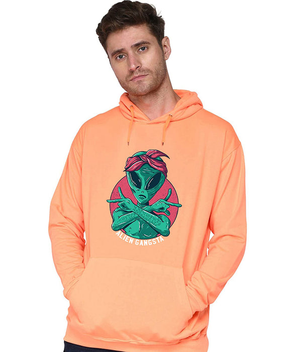 SXV STYLE Unisex Printed Hoodie : Alien Gangsta