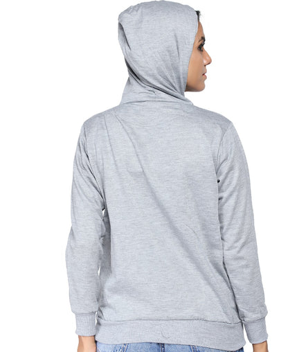 SXV Solid Plain Sweatshirt Hoodie for Men & Women (Grey)