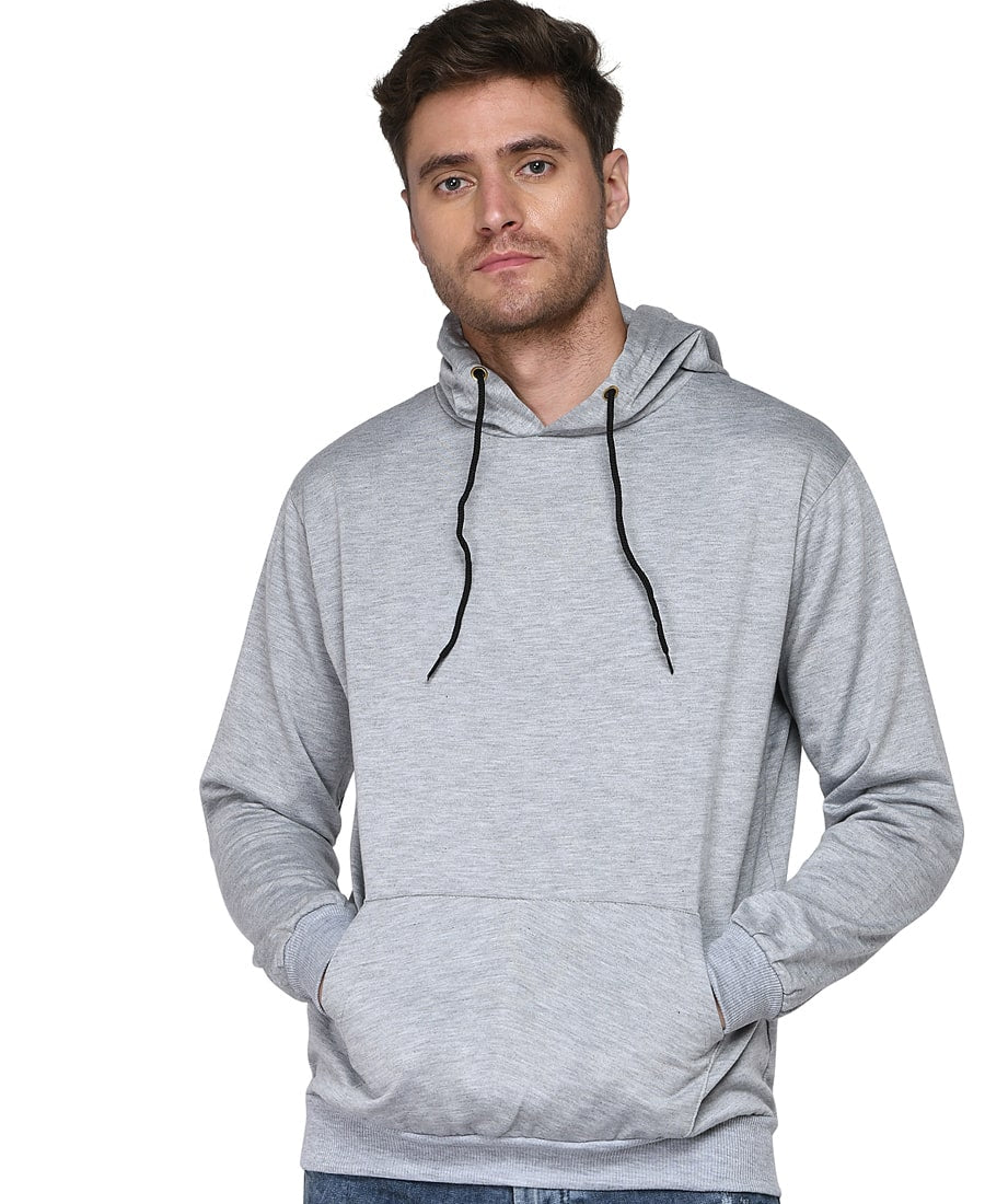 Plain grey hoodie clearance men