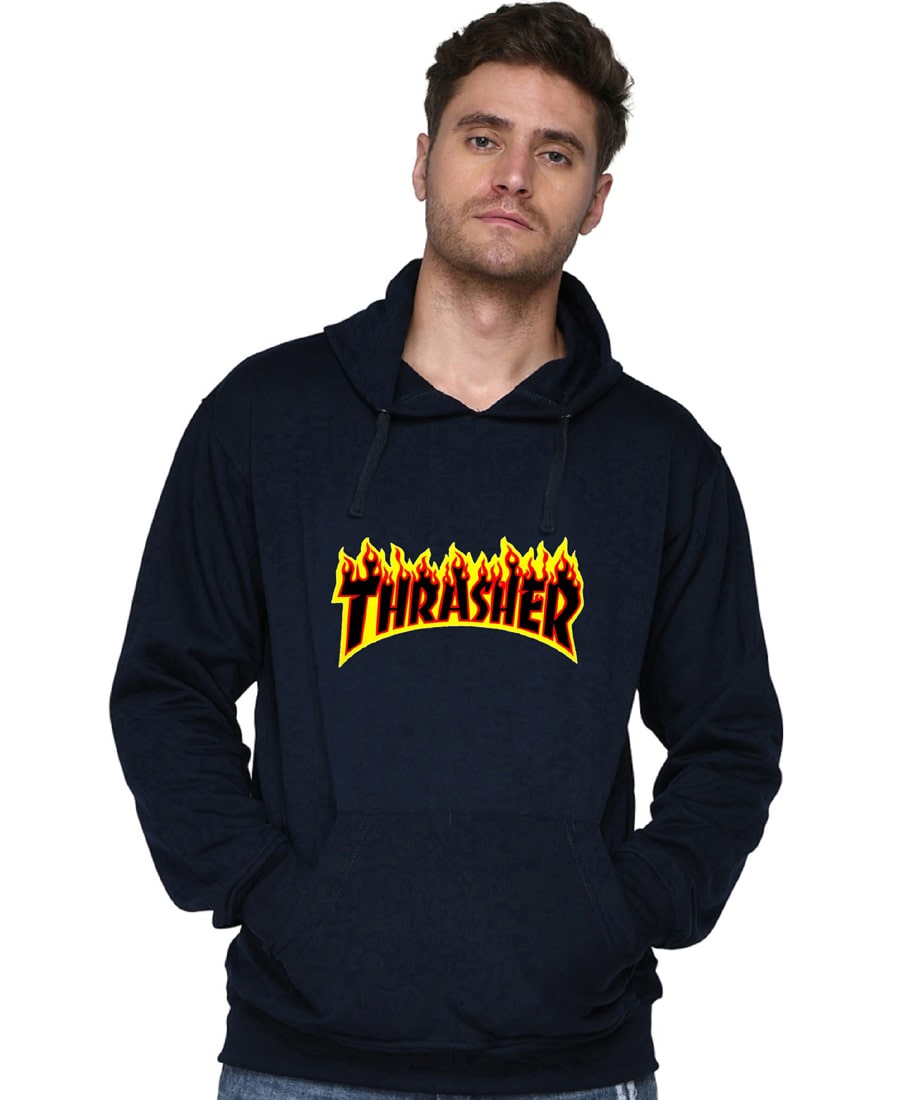 SXV STYLE Unisex Printed Hoodie : Thrasher