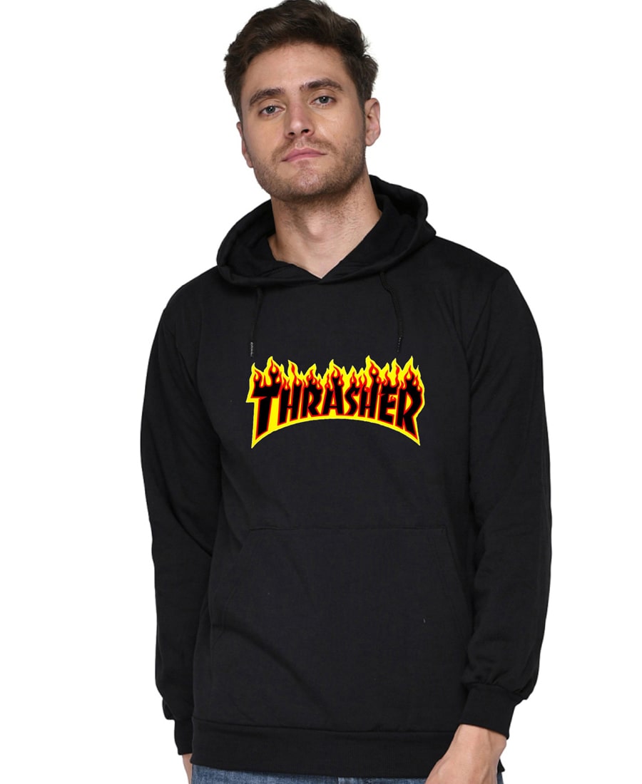 SXV STYLE Unisex Printed Hoodie : Thrasher