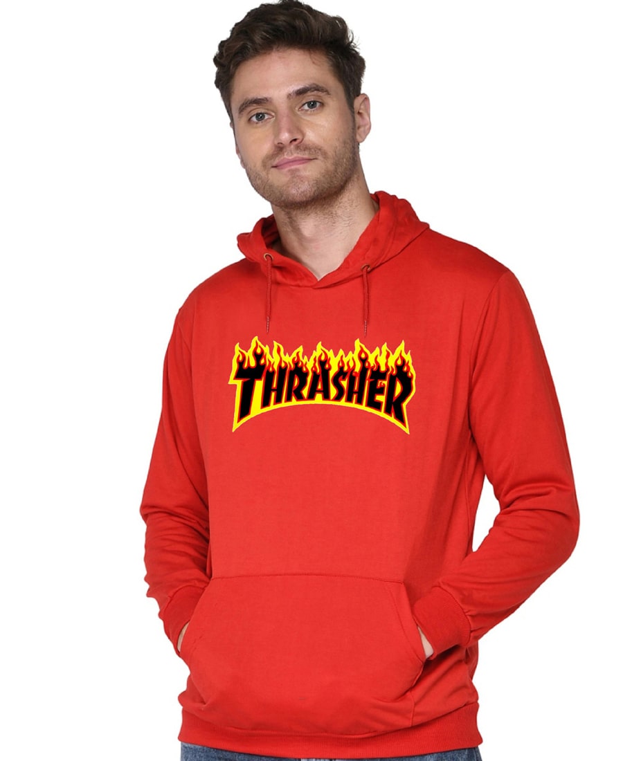 SXV STYLE Unisex Printed Hoodie : Thrasher