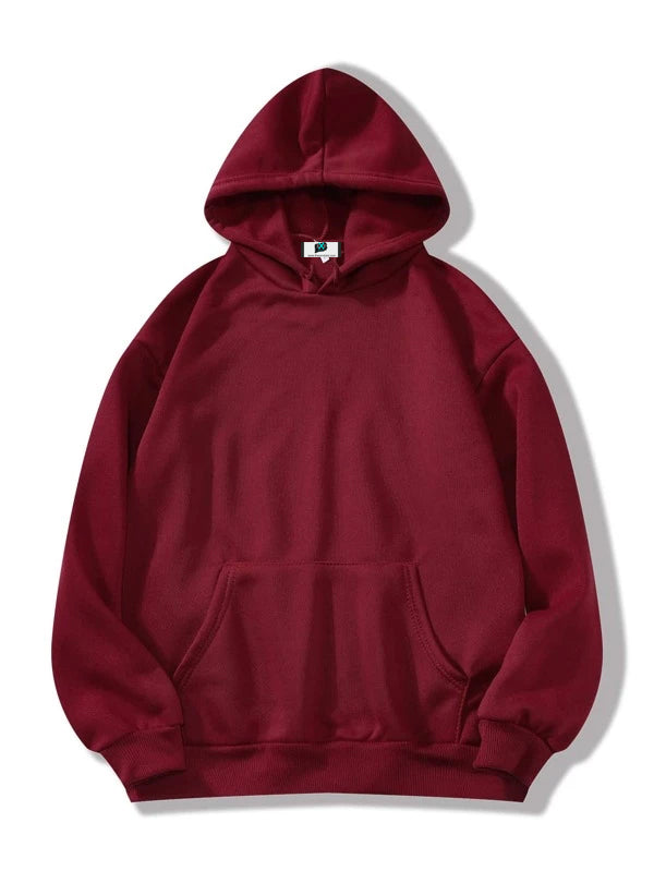 SXV Plain Solid 'BURGUNDY 'Cool Aesthetic Sweatshirt Hoodie