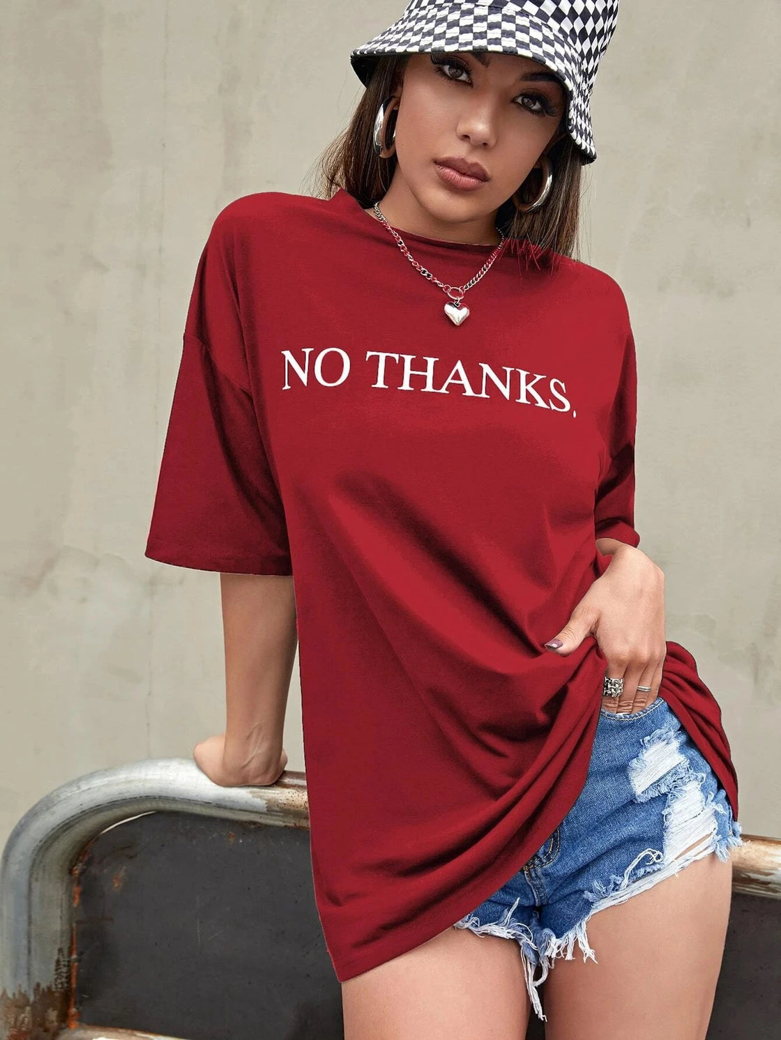 SXV 'LOS ANGELES 91' Printed Cool Aesthetic Oversized T-shirt