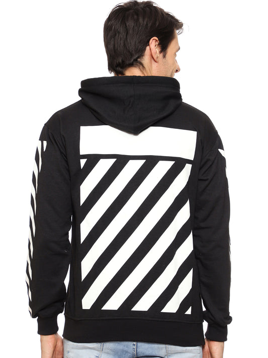 SXV Striped Printed Sweatshirt Hoodie