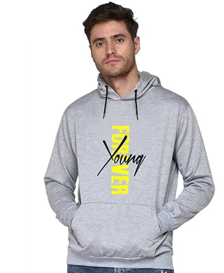 SXV STYLE Unisex Printed Hoodie : Forever Young 2